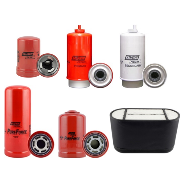 Oil, Fuel, Air & Hydraulic Filter Kit from serial no 391079 6520 & 6620 Premium Common Rail Baldwin Filters