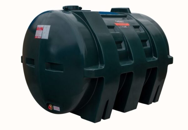 1550H Horizontal Tank Green Single Skin Oil Tanks