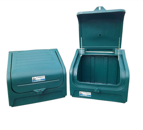 It looks like you've uploaded an image showing two green containers labeled 