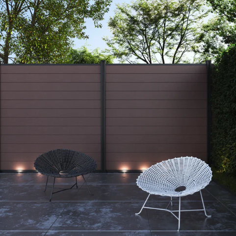 Composite Fencing Panel – 3.6m Length Mocha